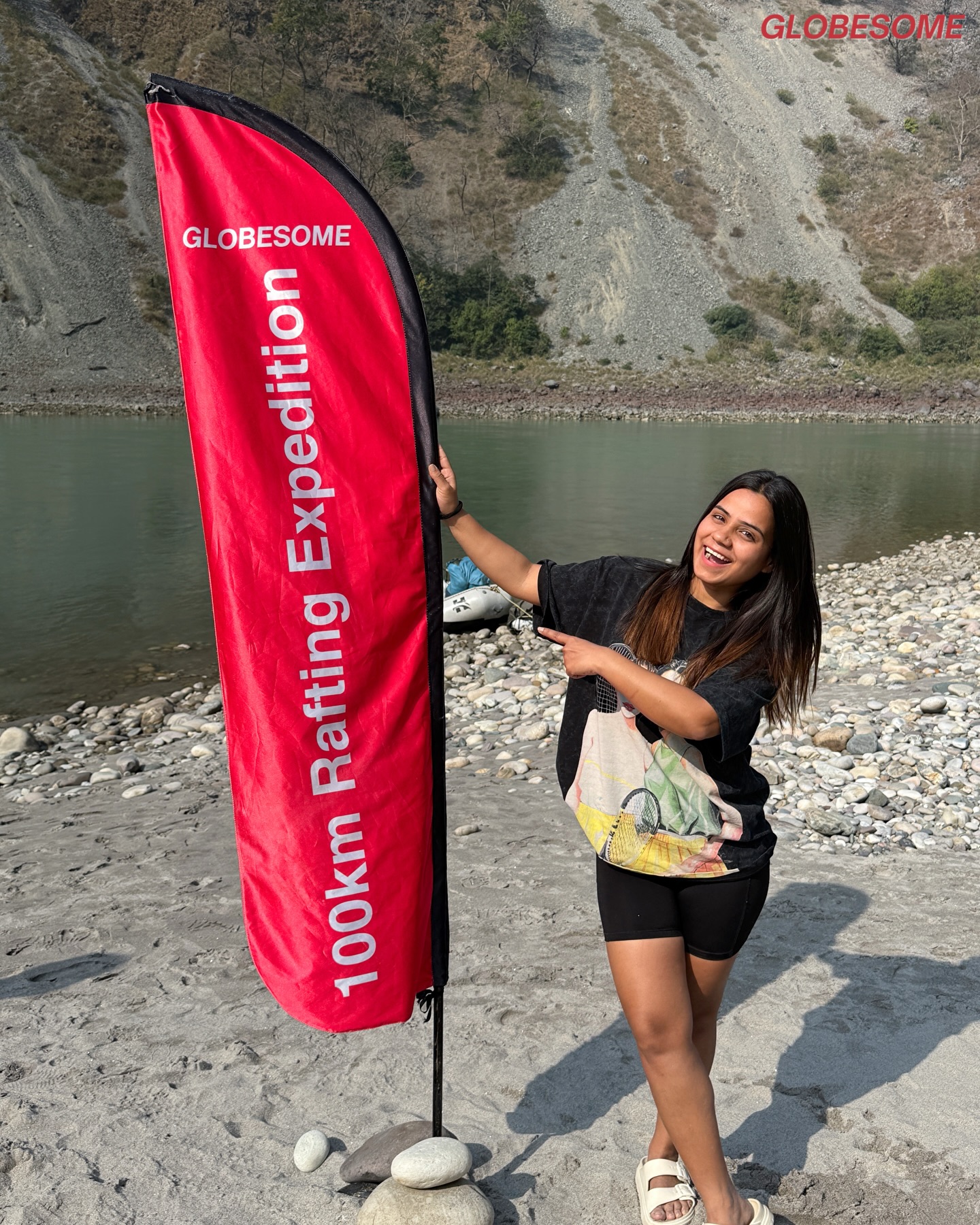 Flag by the basecamp