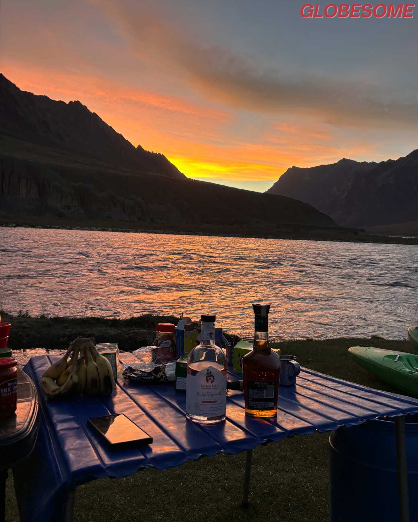 Sundown supper, Grand Canyon of Asia