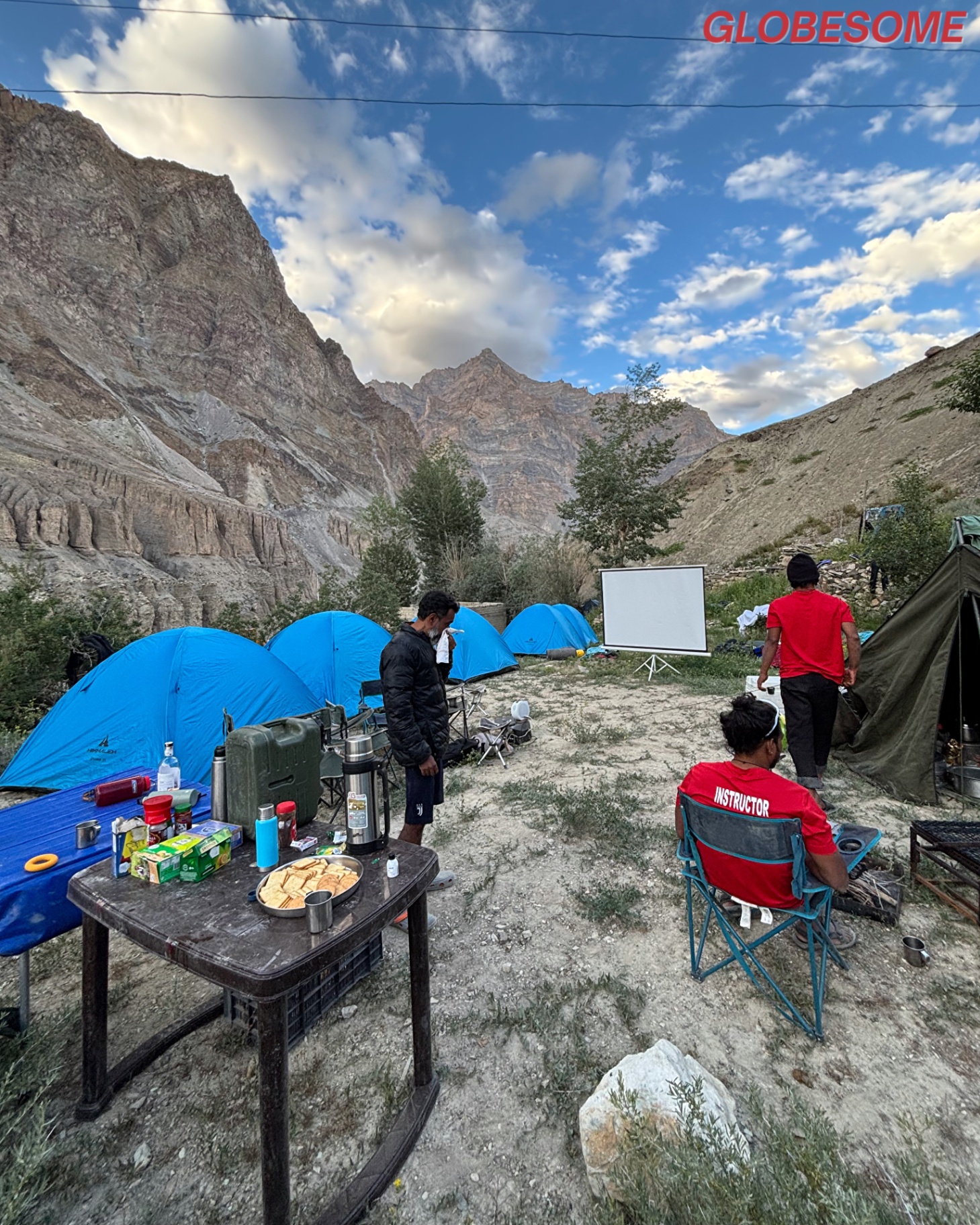 Basecamp in the canyon