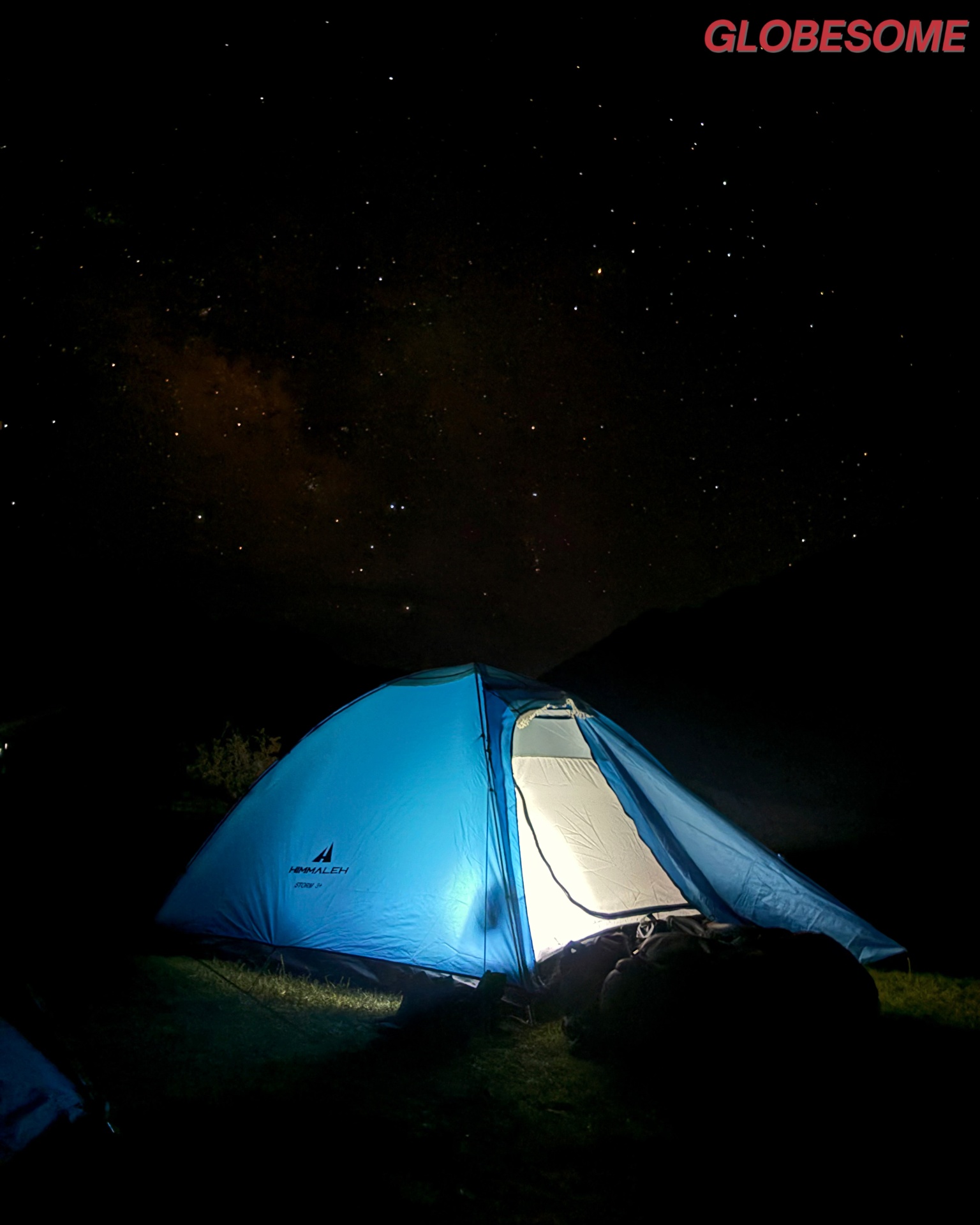 Star-lit tent, high desert night