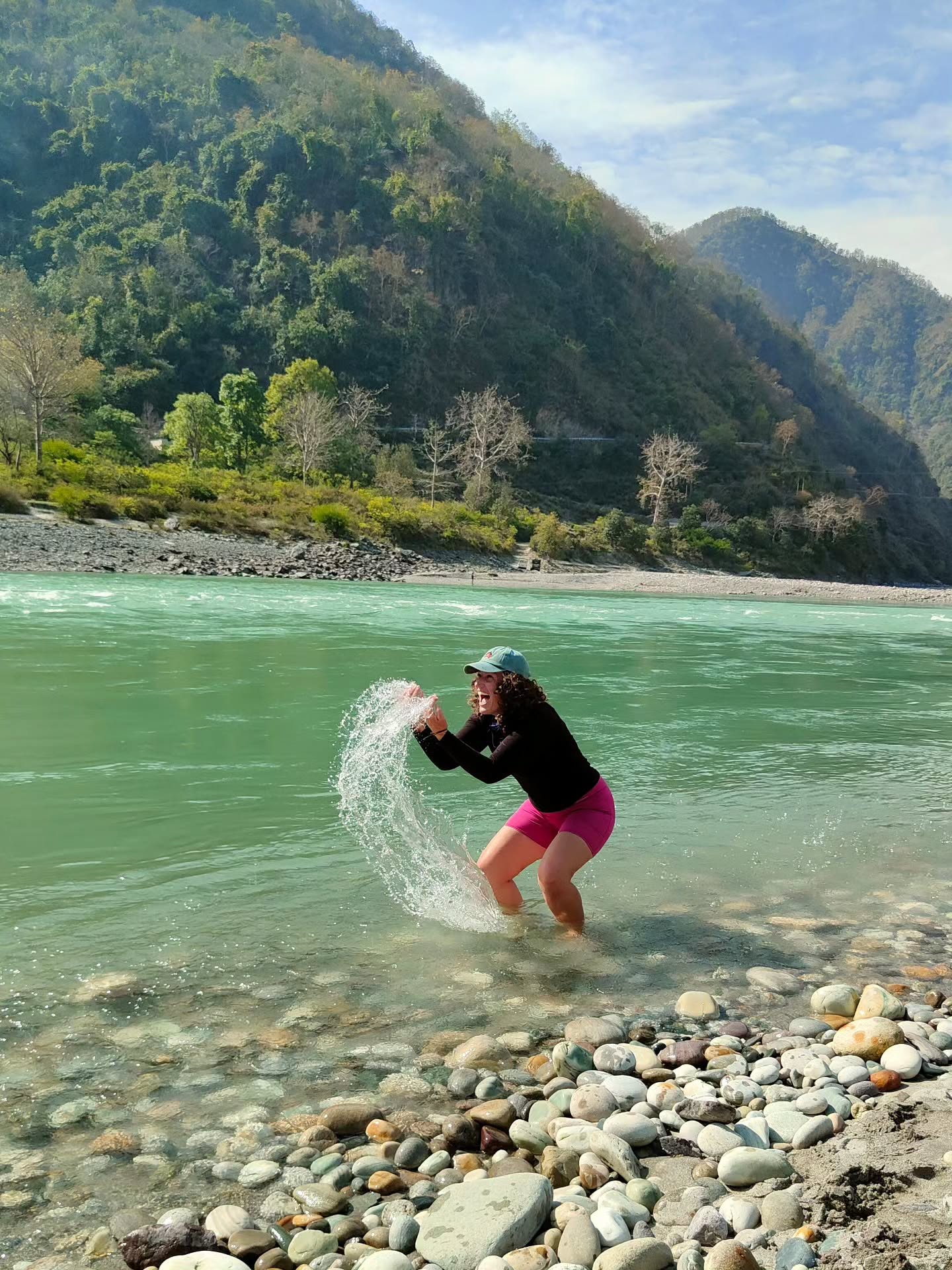 Emerald Ganges, ankle-deep
