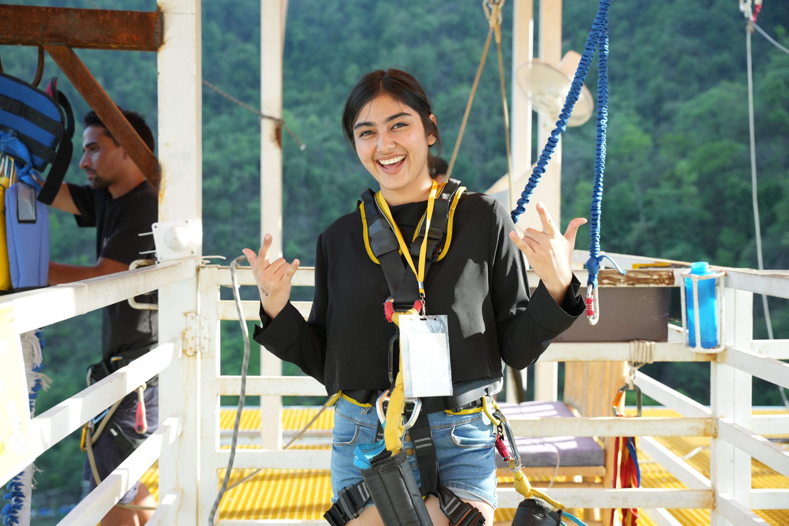 Free Style bunjee jumping